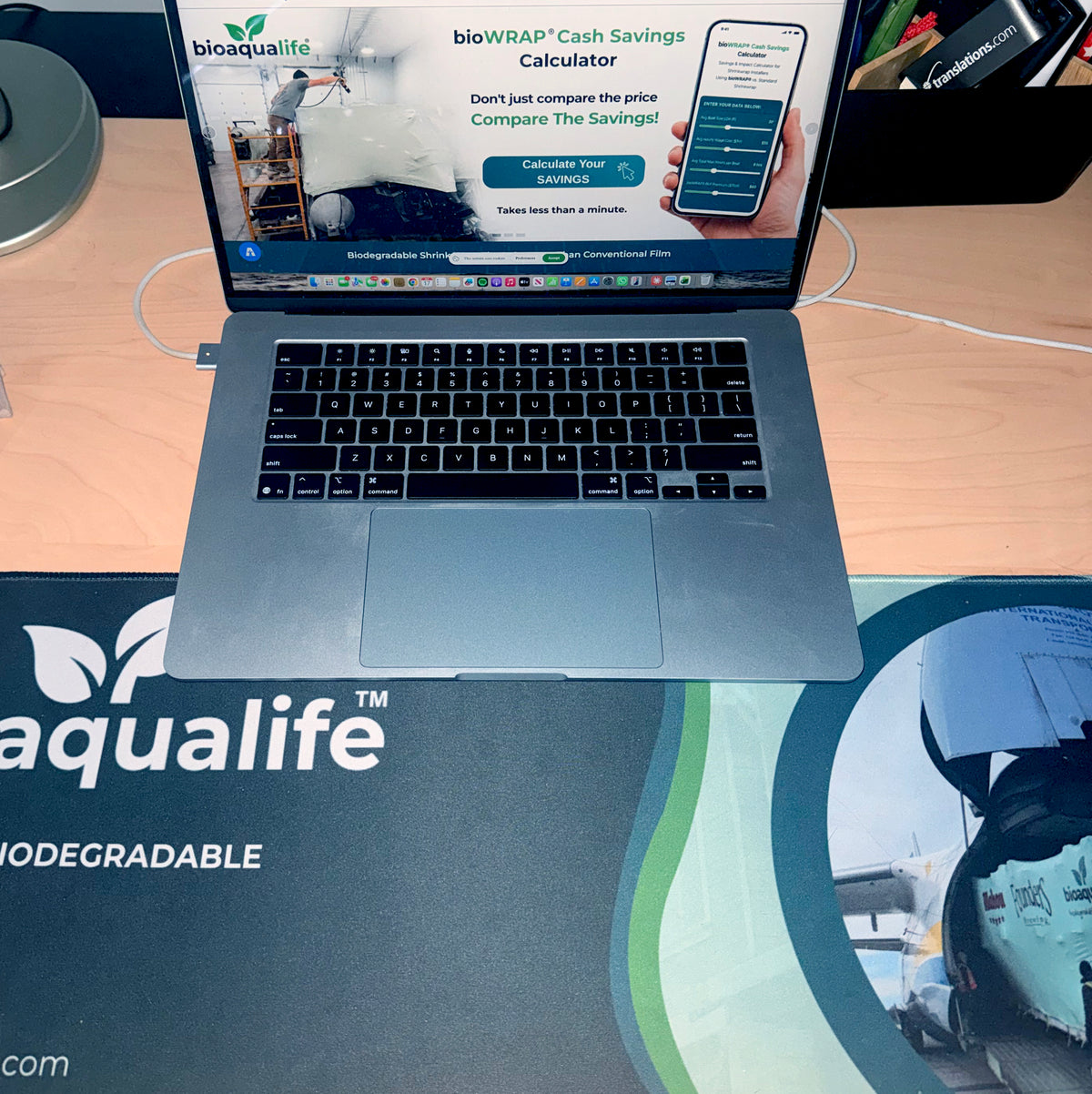 bioaqualife® Oversize Mouse Pad